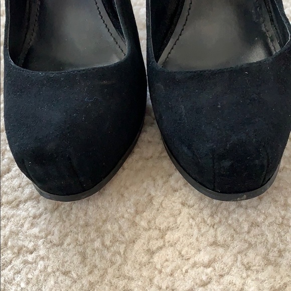 Like new suede black platform heels 👠 - Picture 3 of 4